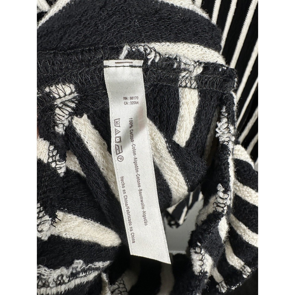 Intimately Free People Tunic Top Small Come On Over Black Cream Striped Textured - Picture 6 of 6